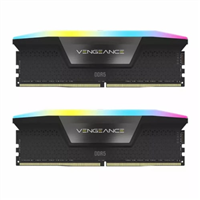 رم کامپیوتر کورسیر مدل CORSAIR VENGEANCE RGB BLACK 64GB(32GBX2) 5600 CL40 DDR5