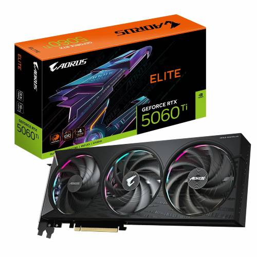 کارت گرافیک گیگابایت مدل GIGABYTE AORUS RTX 5060TI Elite OC 16G
