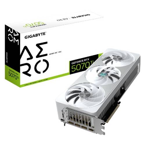 کارت گرافیک گیگابایت مدل GIGABYTE GeForce RTX™ 5070 Ti AERO OC 16G