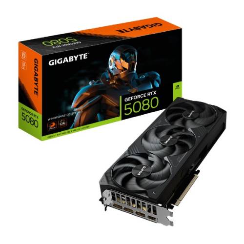 کارت گرافیک گیگابایت مدل GIGABYTE GeForce RTX 5080 WINDFORCE OC SFF 16G