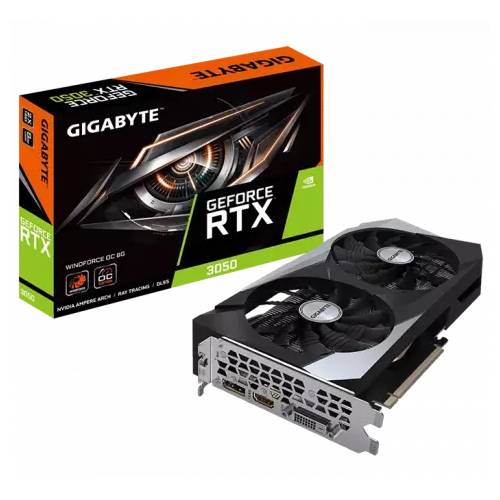 کارت گرافیک گیگابایت مدل GIGABYTE GeForce RTX 3050 WINDFORCE OC 8G