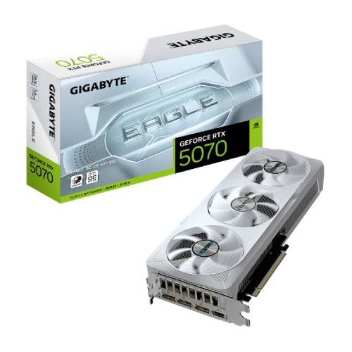 کارت گرافیک گیگابایت مدل GIGABYTE GeForce RTX™ 5070 EAGLE OC ICE SFF 12G