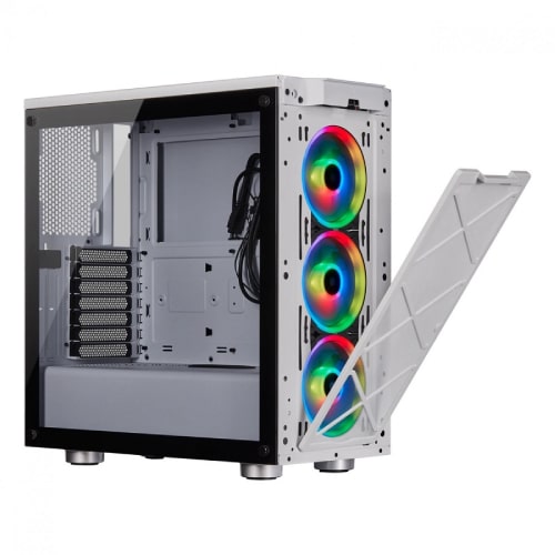 کیس کامپیوتر کورسیر مدل CORSAIR ICUE 465X RGB White